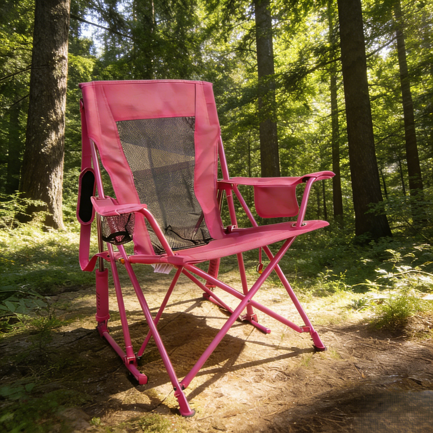 Nexus Home Premium Outdoor Spring-Action Rocking Camping Chair