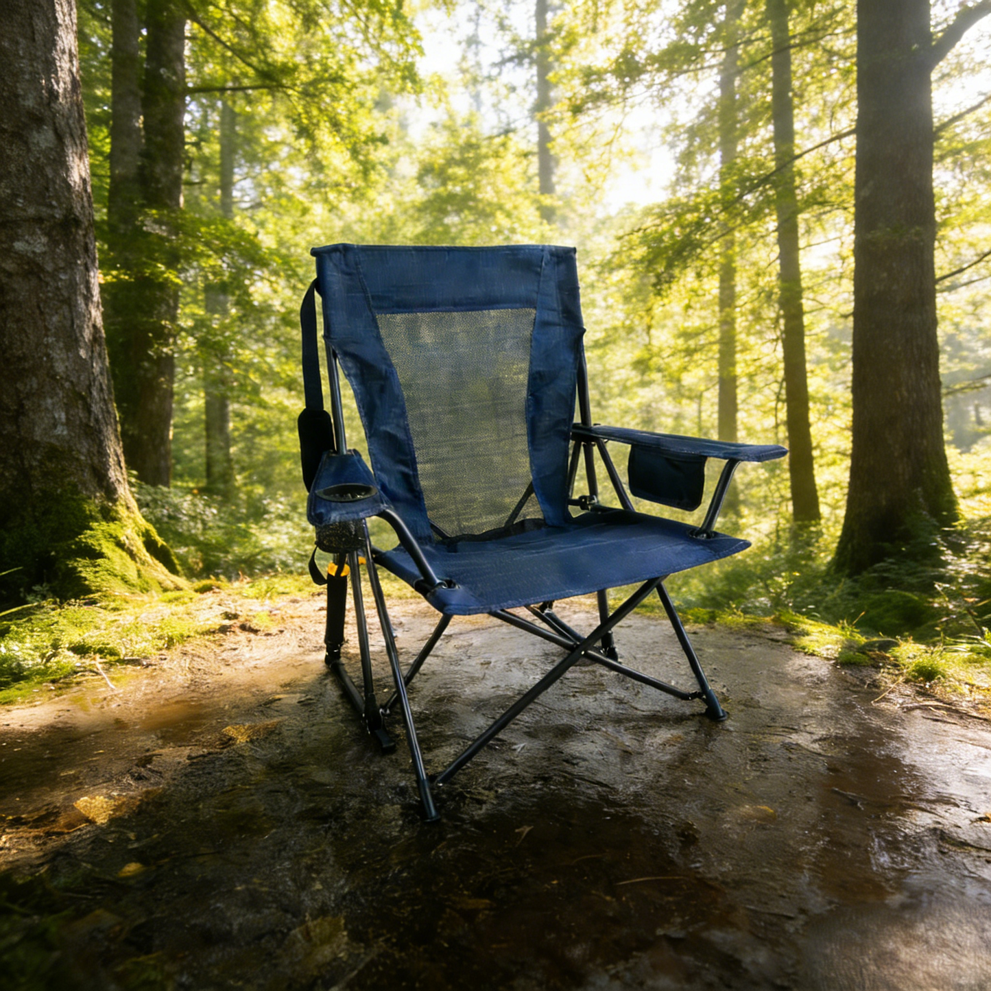 Nexus Home Premium Outdoor Spring-Action Rocking Camping Chair