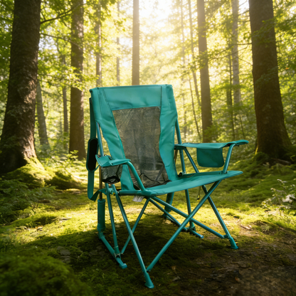Nexus Home Premium Outdoor Spring-Action Rocking Camping Chair