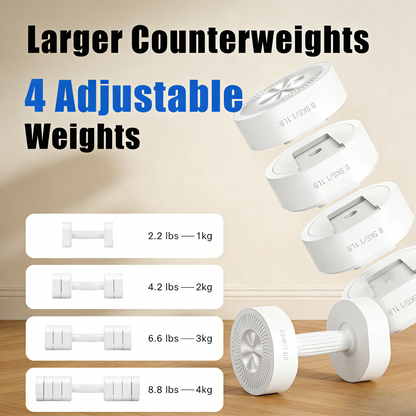 4-in-1 Adjustable Dumbbell Set for Home Workouts