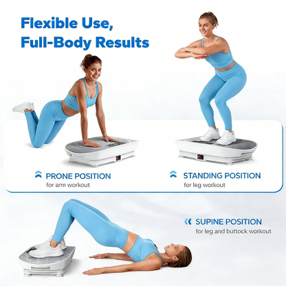10-Mode Vibration Fitness Plate for Full-Body Home Workouts