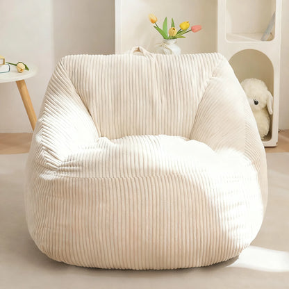 Cozy Corduroy Kids Bean Bag Chair with Supportive Design
