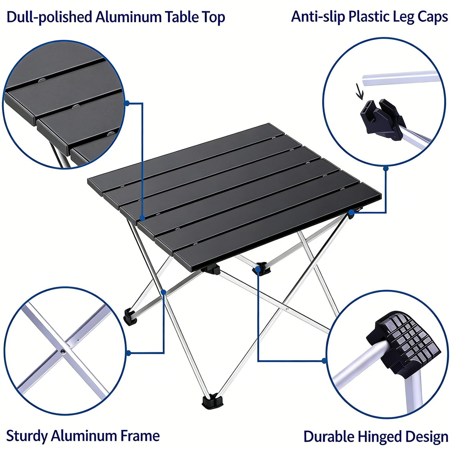 Ultralight Compact Folding Low Table for Outdoor & Indoor Use